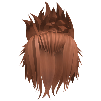 Messy Spiky Anime Updo Hair (Ginger)