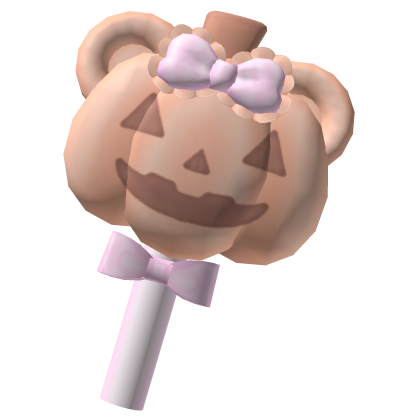 . ‿ ♡ beary cute ~ pumpkin halloween cake pop 