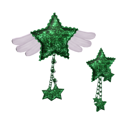 [NEW 🚨] Angelic Star Wings Hairclip Green