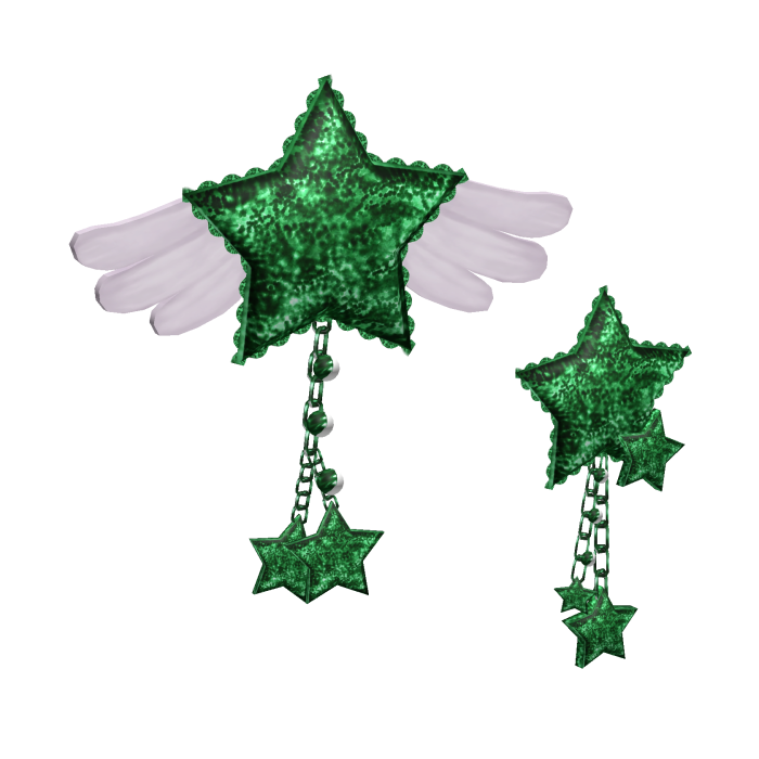 [NEW 🚨] Angelic Star Wings Hairclip Green