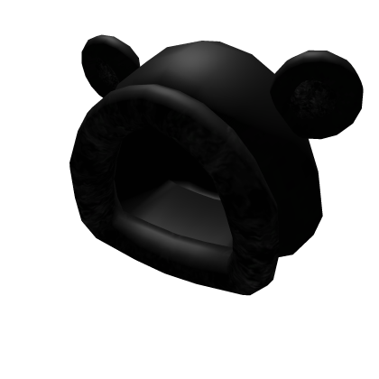 Fuzzy Black Bear Hood (ᵔᴥᵔ)