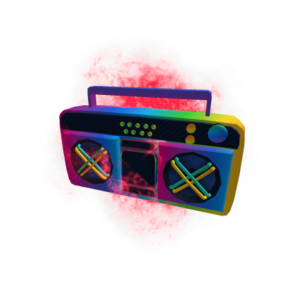 Colorful boombox radio speaker music audio loud