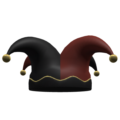 Creepy Red Jester Halloween Hat