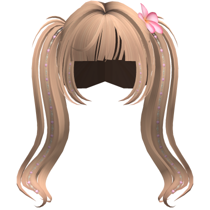 Tropical Flower Summer Twintails in Beach Blonde Roblox item