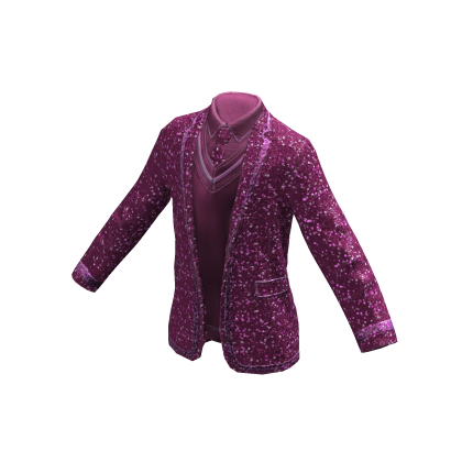 Sparkling Party Suit Jacket | Magenta