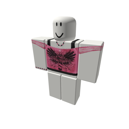 pink and black emo scene punk top w kandi