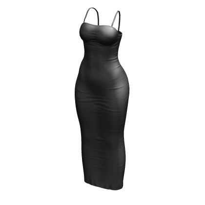 Slip Dress Silver Long Baddie Tight Chibi Chic Y2K thumbnail