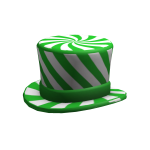 Green Candy Cane Top Hat