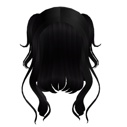 Black Stylish Wavy Girl Hair Roblox item