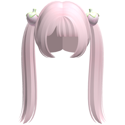 ୨୧ : cutecore pink long strawberry pigtails