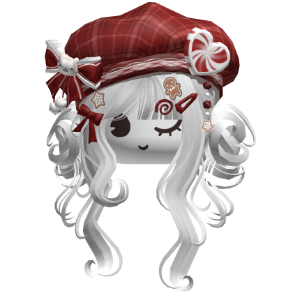 ♡ Christmas Swirly Wispy Buns (White)