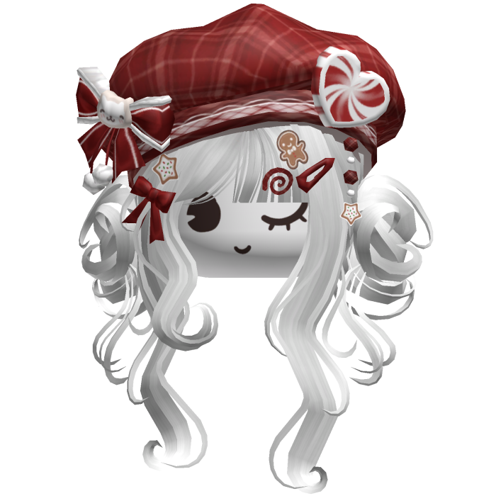 ♡ Christmas Swirly Wispy Buns (White)