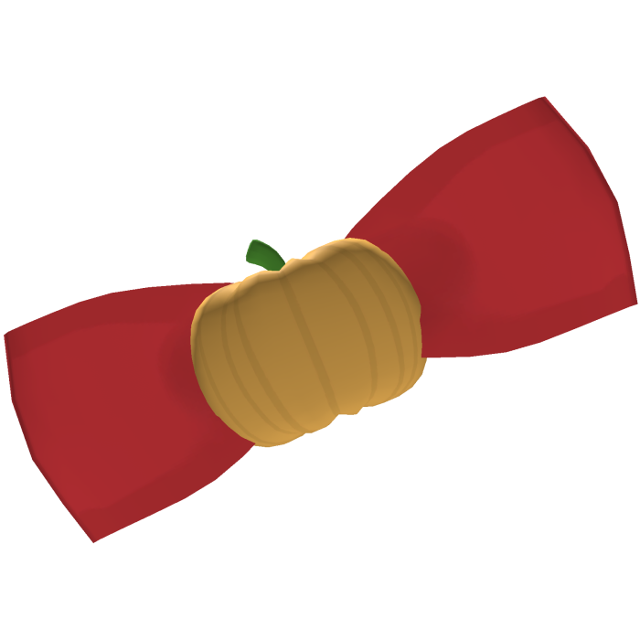 Pumpkin Bow Hair Clip