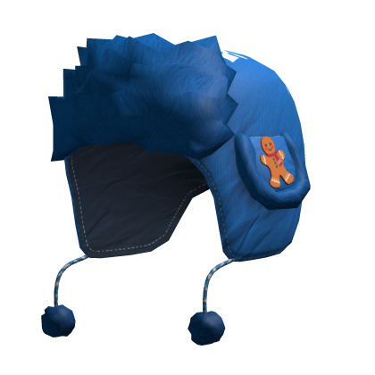 blue christmas gingerbread ushanka