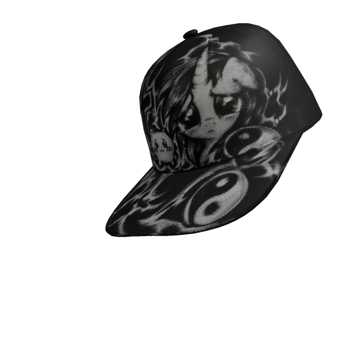Gorra de unicornio triste escena