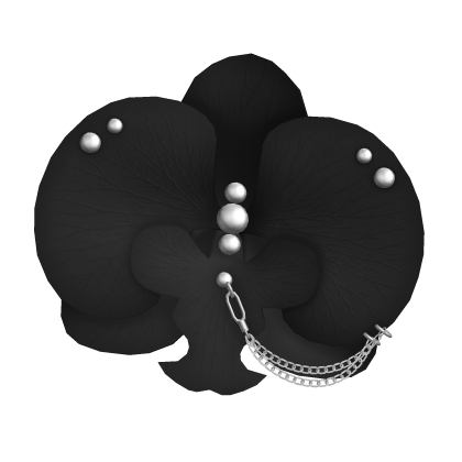 Y2K Pierced Orchid Chain Black Roblox item