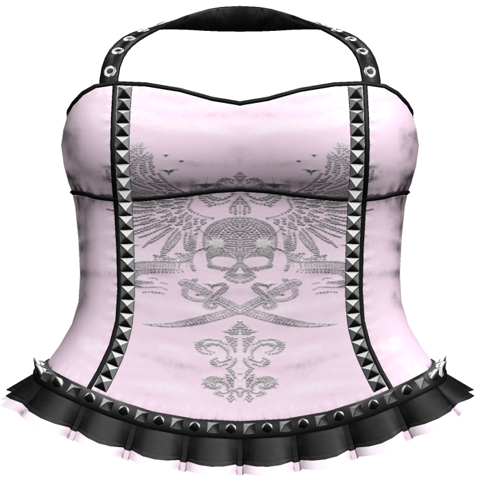 Emo Rhinestone Dress in Pink & Black