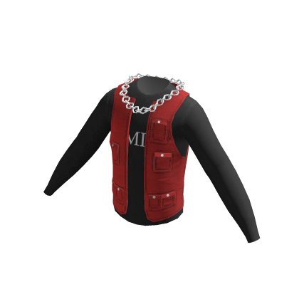 'AMIR' Red Designer Vest