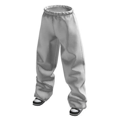White Sweatpants with Sneakers