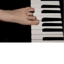 feet piano