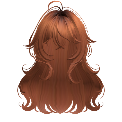 Ginger Lush Wavy Anime Girl Hair Roblox item