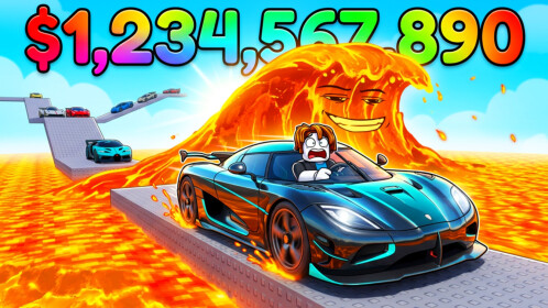 🌋Escape Lava in a Car