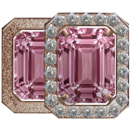 Luxurious Pendant Roze Earrings