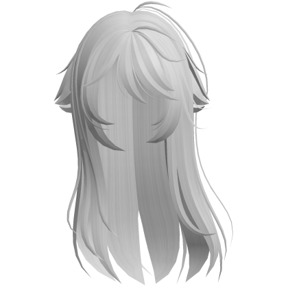 White Shy Moe Cat Girl Windy Whispy Hair