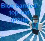 Blue Banded Top Hat Group