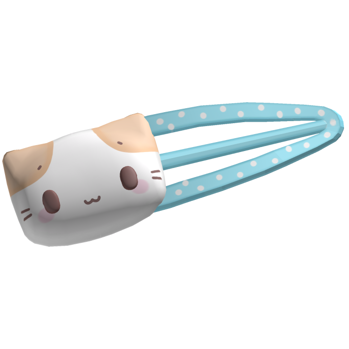 masyumaro kawaii neko hairclip blue