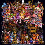 The five nights at freddys 1,2,3,4,SL,HW,SB