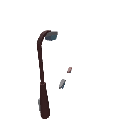 old concrete street light with asphalt material