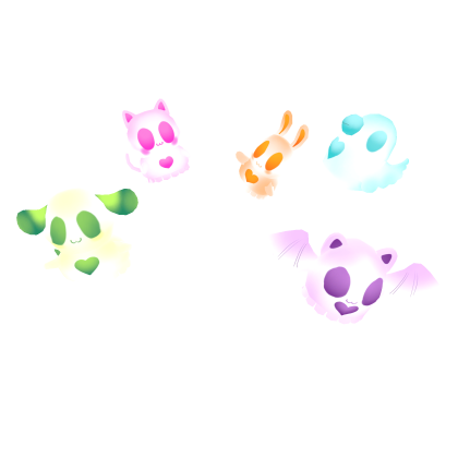 Glowing Cute Animal Ghost - Halloween Pets Roblox item