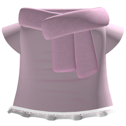 cute shoujo winter dress w scarf in pink