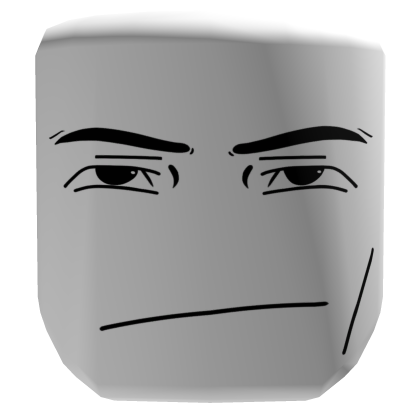 Serious Man Head Roblox item