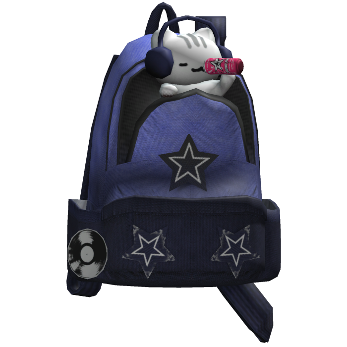 Y2K Backpack Kitty Blue
