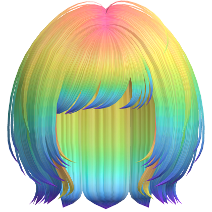Messy Layered Hime Bob (Rainbow) Roblox item
