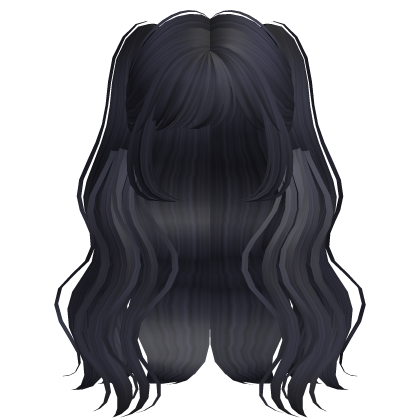 Cute Coquette Doll Wavy Hair (Dark Blue)