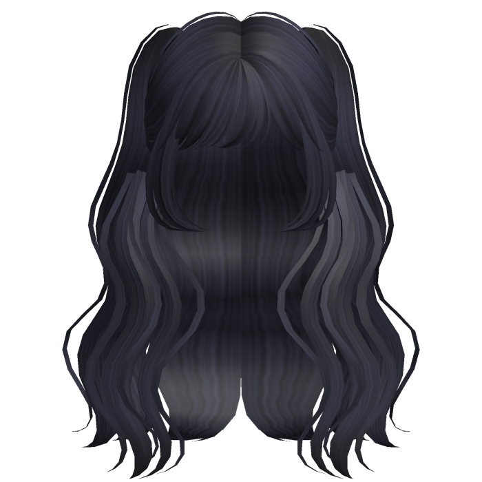 Cute Coquette Doll Wavy Hair (Dark Blue)