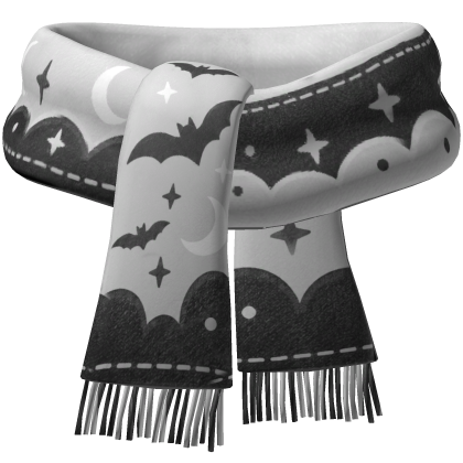 White Halloween Scarf