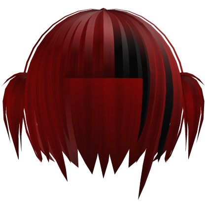 🕸️๋. ⭑ Mourning Gothic Pigtails || Red