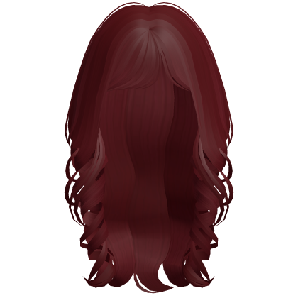 Soft Coquette Long Wavy Hair (Red)