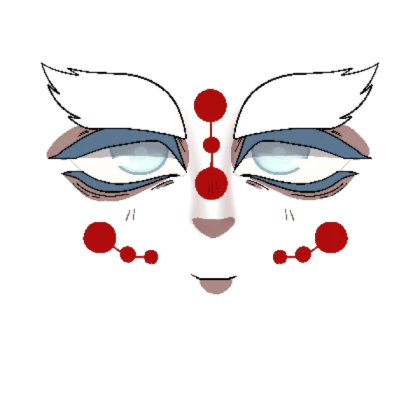 shindo face red dots