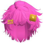Hot Pink Waffle Messy Fringe