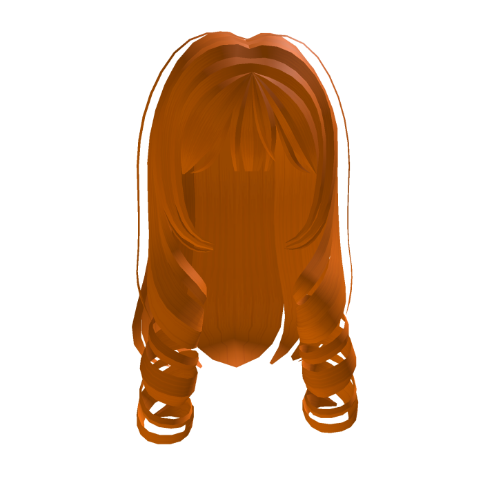♡ : long cute princess doll curls in Orange Hair