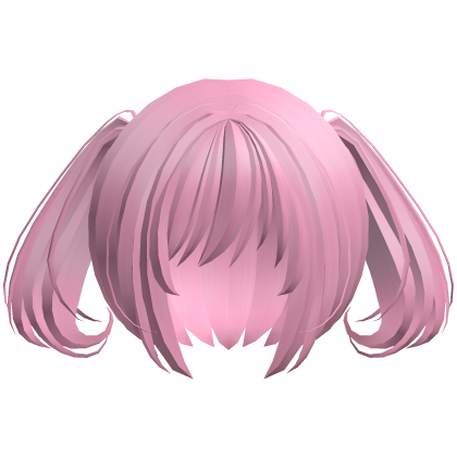 moe swirl kawaii soft ponytails hot pink