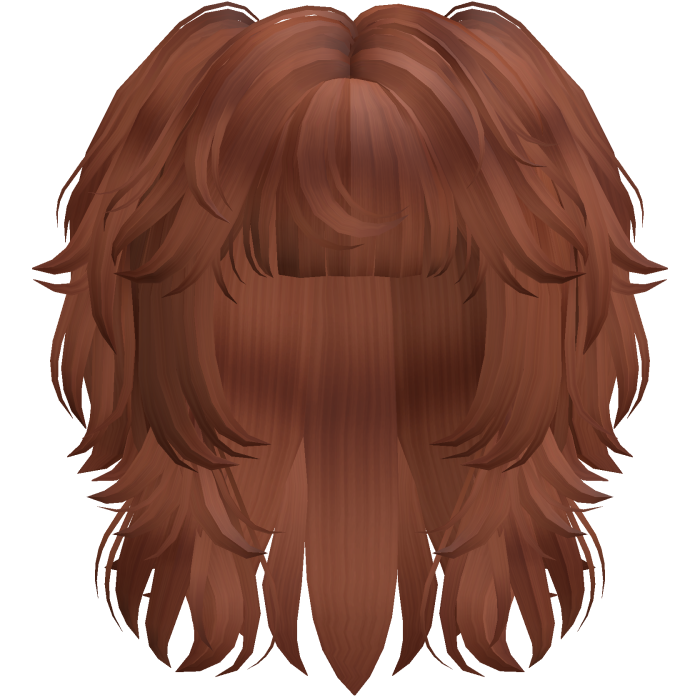 Messy Scene Short Pigtail Wolf Cut Ginger