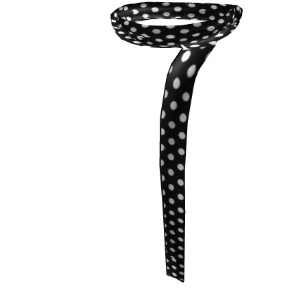 ♡ cute black & white polka dot neck scarf 3.0