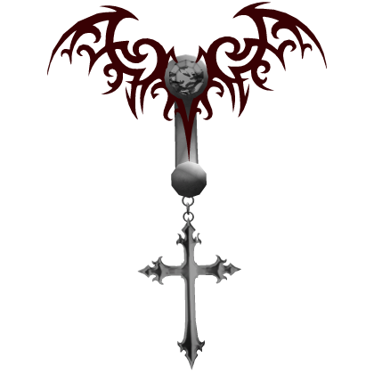 Red Gem Gothic Dagger Belly Piercing Roblox item