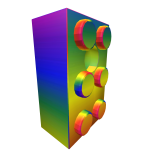 Rainbow Big Block Costume